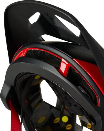 Унісекс велосипедний шолом Fox Racing Speedframe Pro з захистом IPS Air Node, BOA Fit, чорний/червоний, розмір S