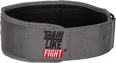 Пояс для важкої атлетики TRAINLIKEFIGHT - підтримка попереку, сірий