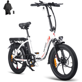 Велосипед Fafrees E-Bike 20, 36В 16Ач, 250Вт, Shimano 7S, білий