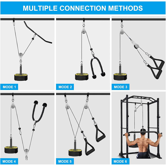 Тренажер Lat Pulldown Machine для дому (штанга, мотузка, ручка)