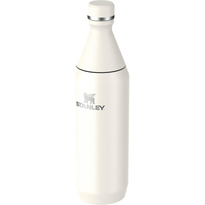 Термос пляшка Stanley All Day Slim, 0.6 л, нержавіюча сталь, кремова, 6 годин холод, 11 годин лід, BPA-free, герметична, для води, підходить для посудомийки