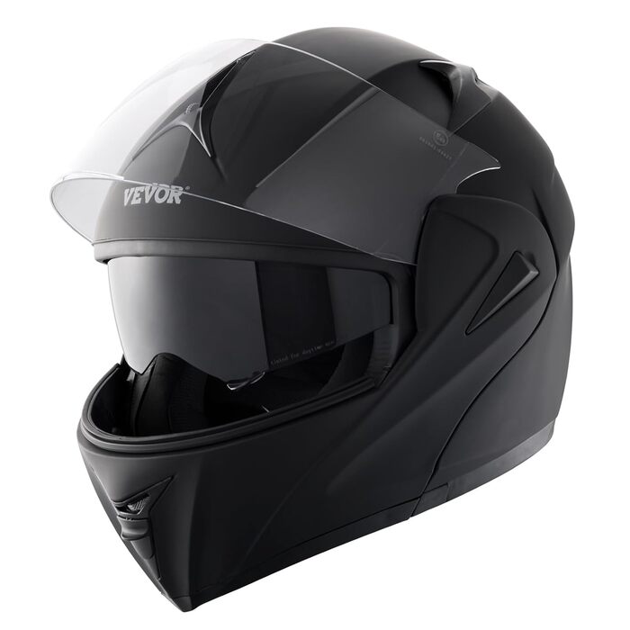 Мотошолом VEVOR без маски, розмір M (57-58 см), ABS-пластик, ECE, з Bluetooth-слотом та змінним склом, для підлітків і дорослих, мотокрос, комфортний
