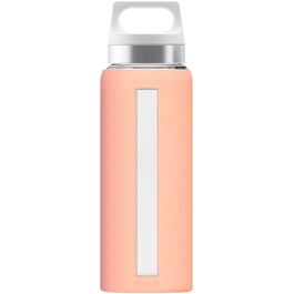 SIGG Dream пляшка для води 0.65 л, скляна, з силіконовим чохлом, термостійка, герметична, без шкідливих речовин