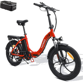 Електровелосипед Fafrees F20 Fatbike, червоний, 36В 16Ач, 250Вт, 25км/год