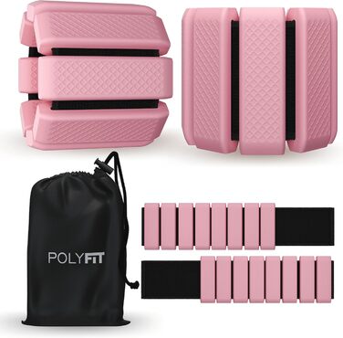Обтяжувачі для зап’ясть і щиколоток Polyfit, 1 пара – універсальні ваги для жінок і чоловіків, ідеальні для фітнесу, йоги, ходьби, бігу, танців, пілатесу, аеробіки, кардіо