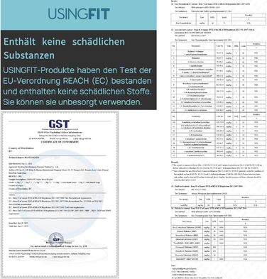 Манжети для ваги USINGFIT 0,5 кг / 1 кг / 1,5 кг / 2 кг Набір обважнювачів для гомілковостопних суглобів