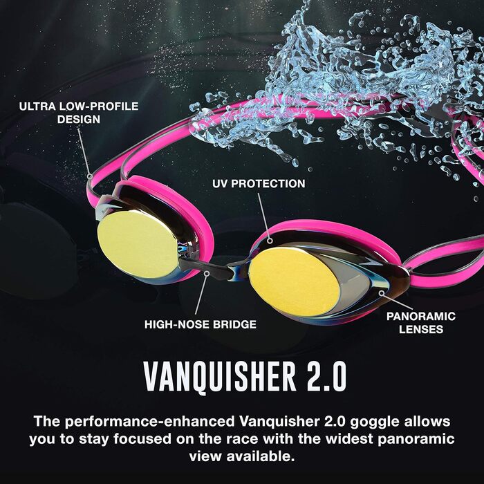 Жіночі окуляри для плавання Speedo Mirrored Vanquisher 2.0