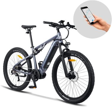 Електровелосипед  27M201 E-Bike 27.5 Fat Tire, 9-швидкісний, запас ходу 150 км