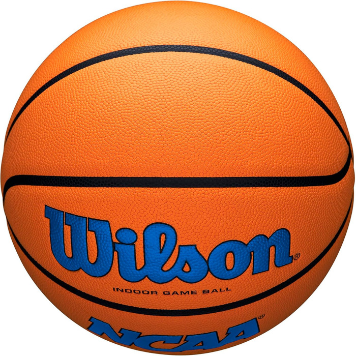 Офіційний баскетбольний м'яч WILSON NCAA Evo NXT у приміщенні, розміри 6 і 7 розмір 7 - 29.5 (Royal/Orange, розмір 7 - 29.5')