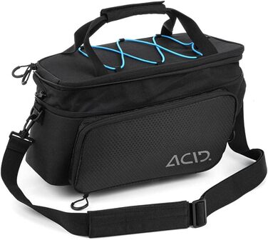 Велосипедна багажна сумка acid Trunk City 8+16 л Rilink, чорна