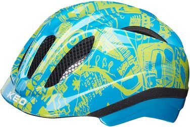 Дитячий велосипедний шолом Meggy II Originals, LED-ліхтар, німецький, 220 г, QUICKSAFE, захист від комах, XS (44-49 см), зелений Croco