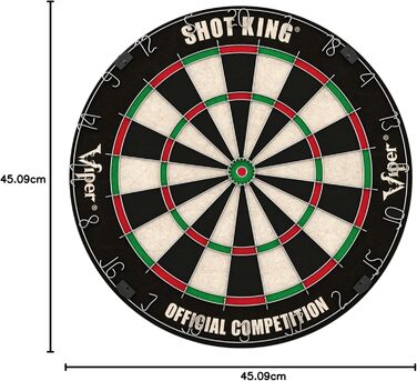 Набір дротиків Shot King сталевий наконечник, 6 дротиків, 45 см"