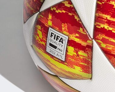 Футбольний м'яч adidas Finale OMB, білий/червоний/помаранчевий, розмір 5