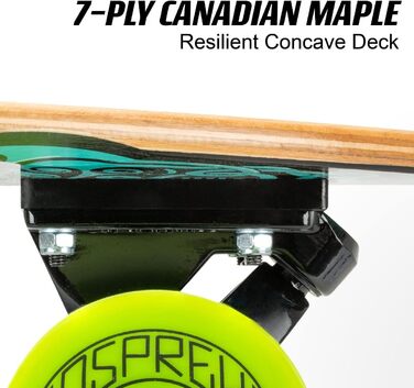 Скейтборд Osprey Transistor Complete Longboard 102 x 24.5 см Спектр 40'