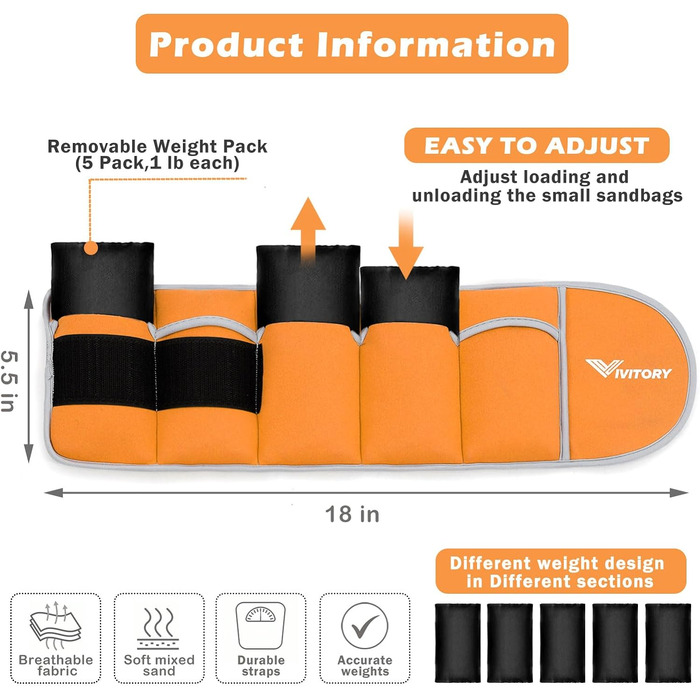 Регульовані обважнювачі для щиколоток для жінок і чоловіків, обважнювачі для ніг від 2 до 4,5 кг, обважнювачі для рук, набір обважнювачів для зап'ястя гомілковостопного суглоба для силових тренувань, бігу підтюпцем, гімнастики, аеробіки, фізіотерапії (пом