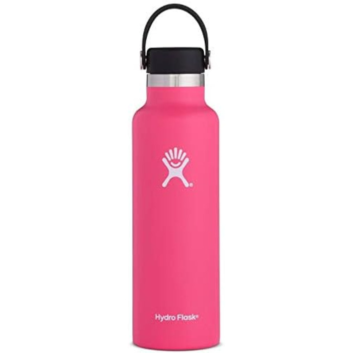 Гідрофляга HYDRO FLASK 621 мл, вакуумна термобутилка з нержавіючої сталі, спортивна пляшка з герметичною кришкою Flex Cap, стандартне горлечко, підходить для миття в посудомийній машині, колір Watermelon
