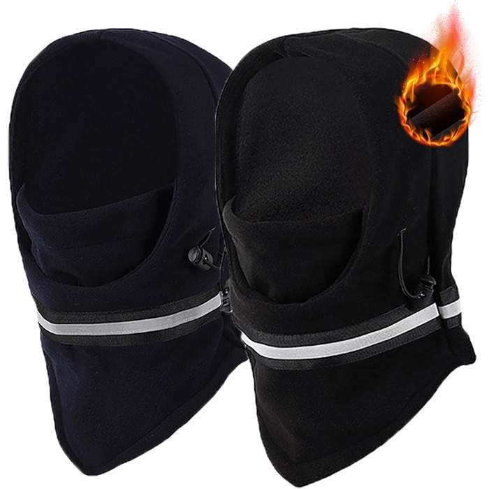 Маска Voofly Balaclava Winter Fleece (один розмір, синій/чорний)