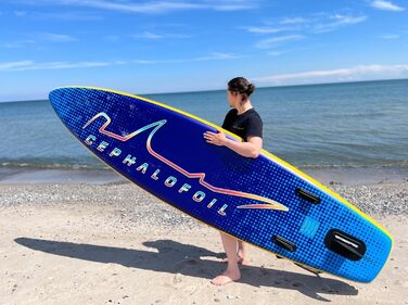 Надувна SUP-дошка для плавання Ocean Blue & Yellow 335x81x15 см