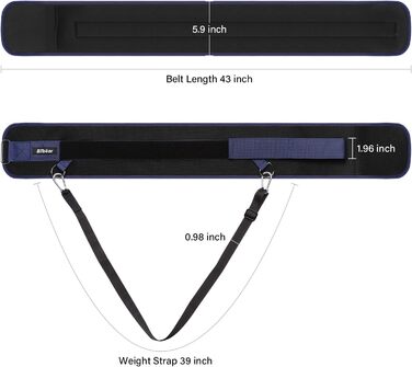 Пояс Bilbear для підняття ваги, Пояс ваги для тренувань, Регульований пояс для присідань для чоловіків і жінок, Пояс для підтягувань з обтяженням для тренувань з бодібілдингу