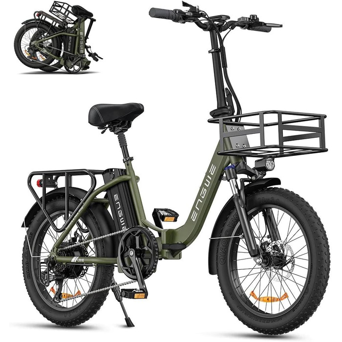 Велосипед ENGWE E-Bike 20', фетбайк, 15,6 Ач, запас до 120 км