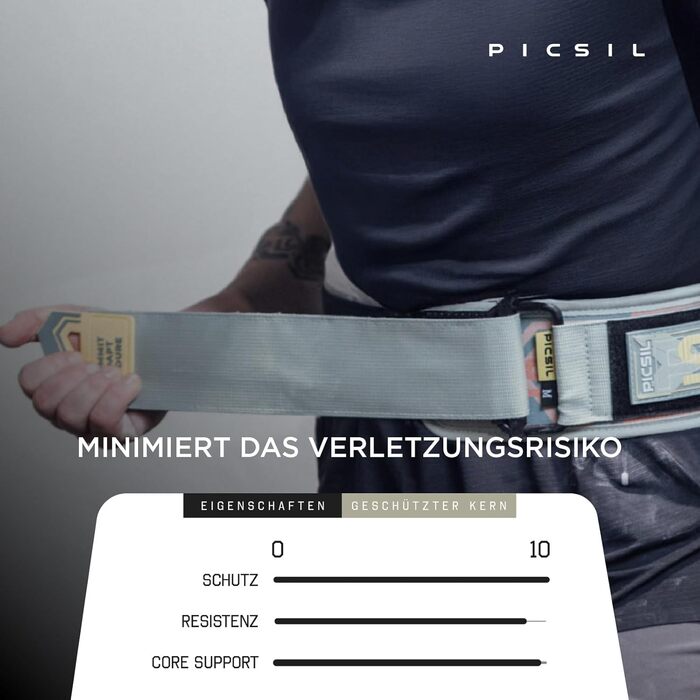 Пояс для пауерліфтингу PICSIL Lockpro, для присідань, станова тяга, важка атлетика, для спортсменів, 2 кольори, 4 розміри