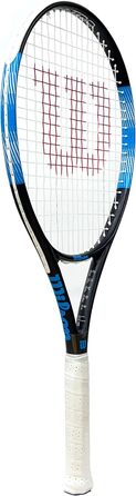 Ракетка для дорослого тенісу Wilson Ultra Elite 105 (доступна в розмірах рукоятки від 1 до 4) (ручка 1 (4 1/8 дюйма), чорна, синя, біла