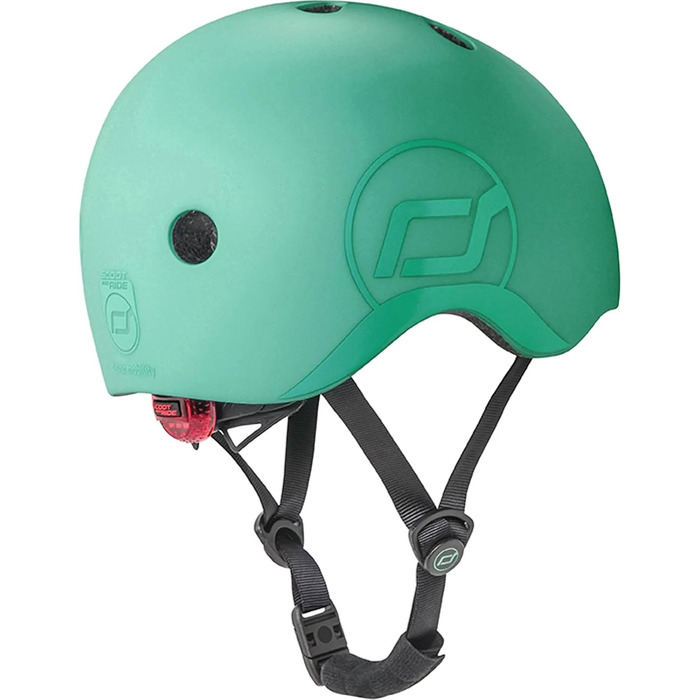 Дитячий шолом Scoot and Ride з LED-ліхтарем, матове покриття, розмір XXS, регульовані ремені, флісова підкладка