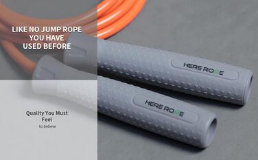 Hererope 1/2 фунта регульоване обтяжене скакалка, важка скакалка з легкими та зручними ручками, міцний кабель, скакалка для чоловіків і жінок, для схуднення та кардіо-тренувань
