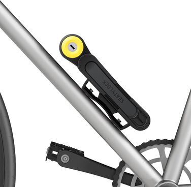 Складаний велосипедний замок FoldyLock Compact з ключем та кріпленням, 85 см – високий рівень безпеки для електровелосипеда, самоката та велосипеда