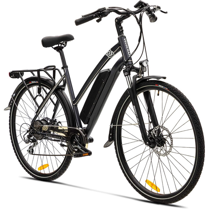 Велосипед VecoCraft Athena E-Bike 28', 36В, 250Вт, Shimano 8-шв., чорний