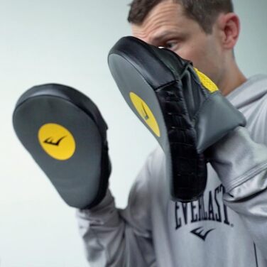 Боксерські рукавиці Everlast Evergel Mantis, сірий/жовтий, універсальні