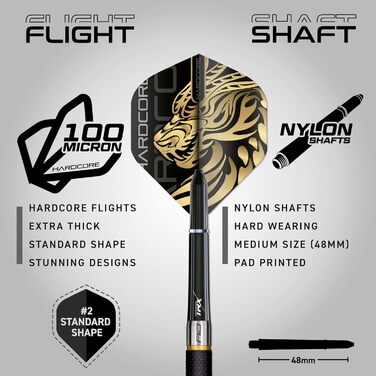 Дартс RED DRAGON Golden Eye 22г-32г з Flight & Shafts (28г)