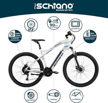 Електровелосипед  Унісекс e-MTB 250Вт 24 швидк. 27,5"