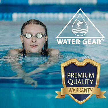 Професійні металеві шведські антифог окуляри для плавання Wasser Gear, сріблясті