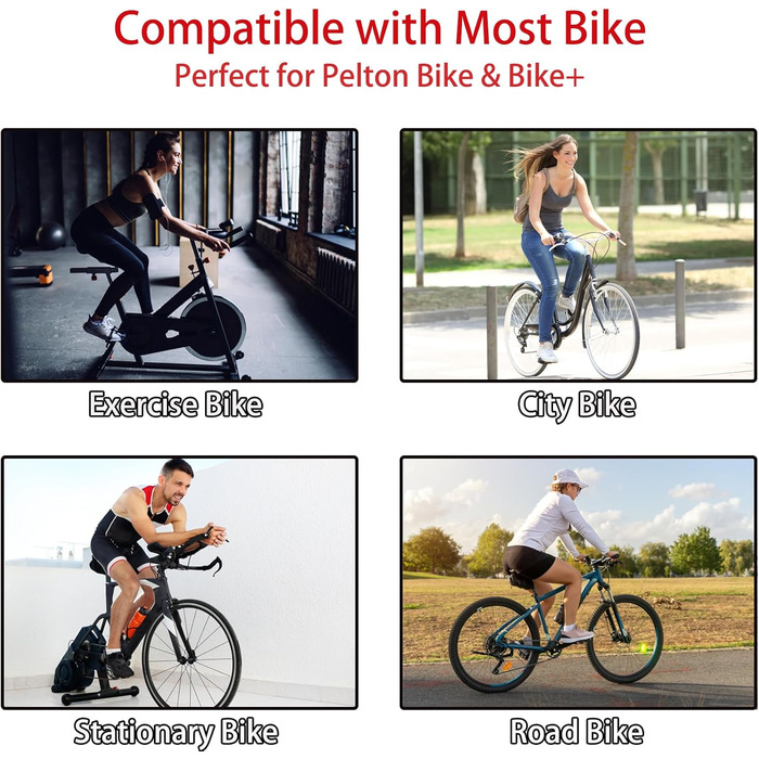 Велосипедне сідло збільшеного розміру, сумісне з Peloton Bike/Bike+, широке комфортне сидіння для чоловіків і жінок, заміна для шосейного, спін-байка, круїзера