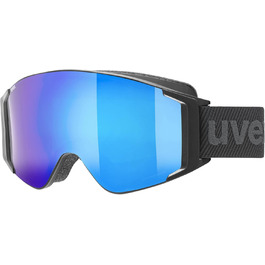 Окуляри для лижного спорту uvex Unisex G.gl 3000 To (Упаковка з ук) чорний килимок/blue-LaserGold Lite Один розмір одномісний