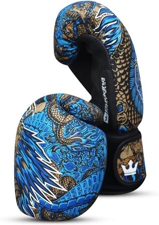 Боксерські рукавички BUDDHA FIGHT WEAR Dragon для тренувань і спарингів з муай-тай та кікбоксингу, унісекс, декілька кольорів, вага 300-360 г