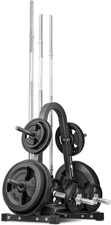 Стелаж для зберігання дисків, гантелей і штанг Marbo Sport MH-S007 2.0, чорний, вантажопідйомність 300 кг