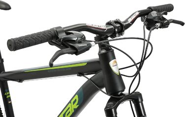 Гірський велосипед BIKESTAR Hardtail Shimano 21 швидкісна передача, дискове гальмо 26, шини 27.5, 29 дюймів 15 17 19-дюймова рама MTB Кадр 15 (Кадр 19', 29 чорний)