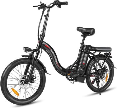 Електровелосипед SAMEBIKE 20', 36V13AH, 7-швидкісний, чорний