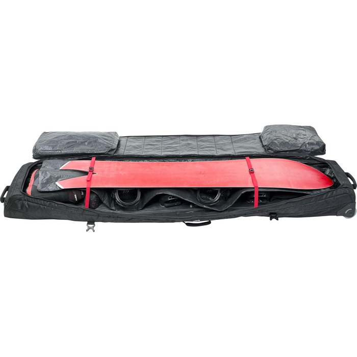 Сумка EVOC Snow Gear Roer Ski & Snowboard Bag (постована, складана, на 3-4 пари лиж або 2 сноуборди, змінні скейт-труби, з відділенням для лози) (XL, чорна)