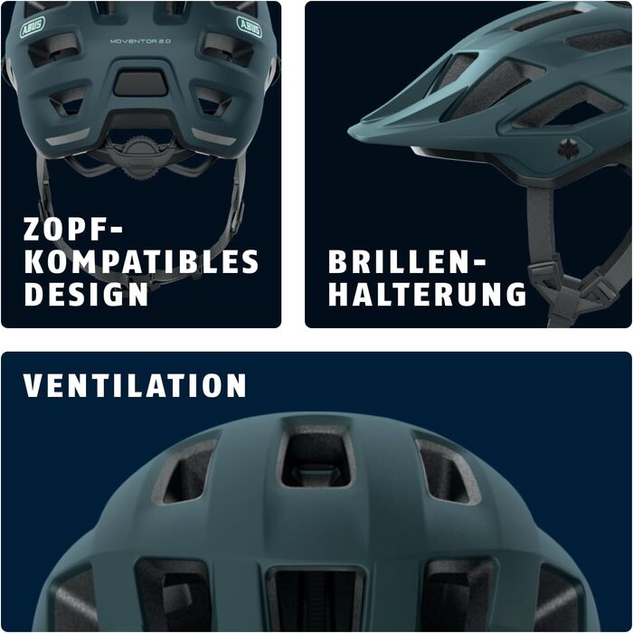 Велосипедний шолом ABUS Moventor 2.0 для MTB, універсальний, комфортний, для чоловіків і жінок, для гірського велосипеда