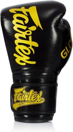 Боксерські рукавички Fairtex X Glory чорні шкіряні 16 унцій, Таїланд