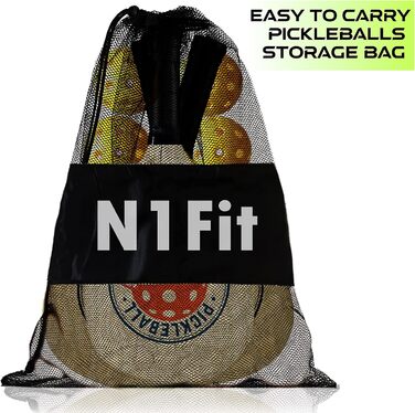 Набір для піклболу N1Fit на 4 гравці (4 ракетки, 6 м'ячів)