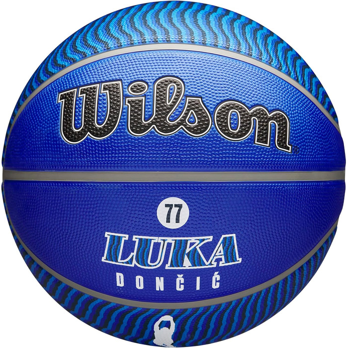 Баскетбол на відкритому повітрі WILSON NBA Player Icon розмір 18-4,9 см і міні-розмір (7, Лука Дончич)