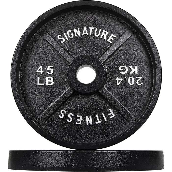 Плита Signature Fitness Deep Dish, 20,4 кг, E-Coating, 5,1 см