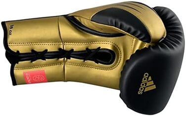Боксерські рукавички adidas Tilt 350 Pro з шнурівкою, унісекс, веганська шкіра, для боксу, кікбоксингу, MMA, з новою технологією нахилу