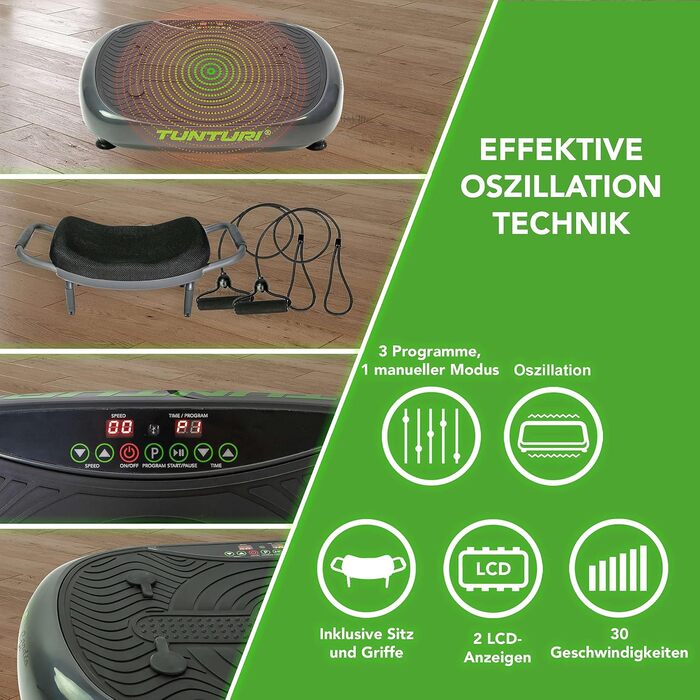 Вібраційна платформа Tunturi Cardio Fit V10/V20 з вібраціями для фітнесу