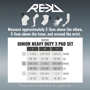 Rekd Kids Protector Heavy Duty Triple Pad et (L), Rekd Kids Protector Heavy Duty Triple Pad et (L)