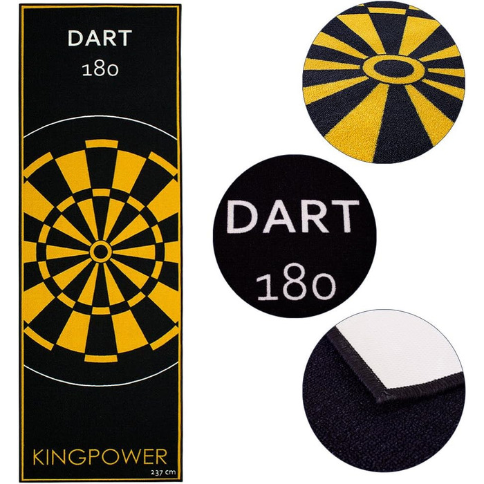 Аксесуари для дротиків Kingpower Dart Oche Mat жовтий 237x80 см